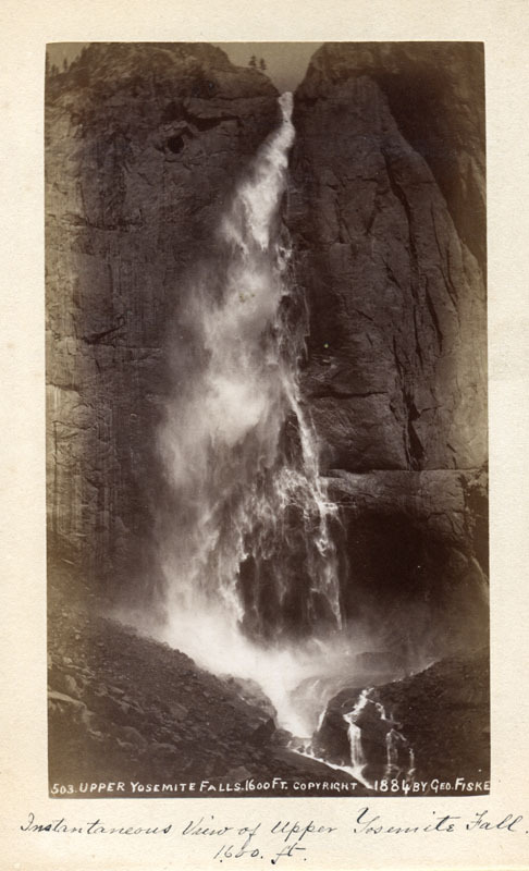 Instantaneous View of Upper Yosemite Fall.  1600 ft. by George Fiske