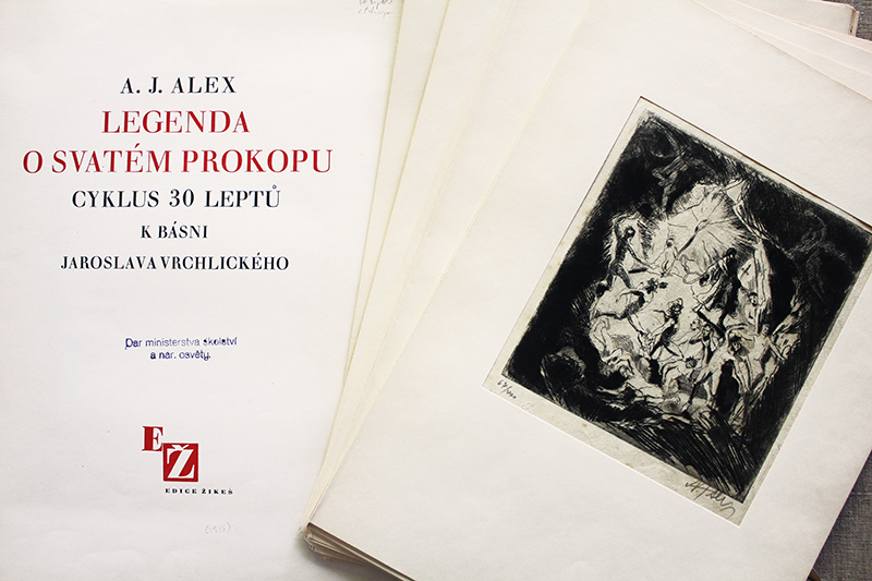 Legenda O Svatém Prokopu (The Legend of St. Procopius) - Cycle of 30 etchings for the poem by Jaroslav Vrchlicky by Adolf Jelinek Alex