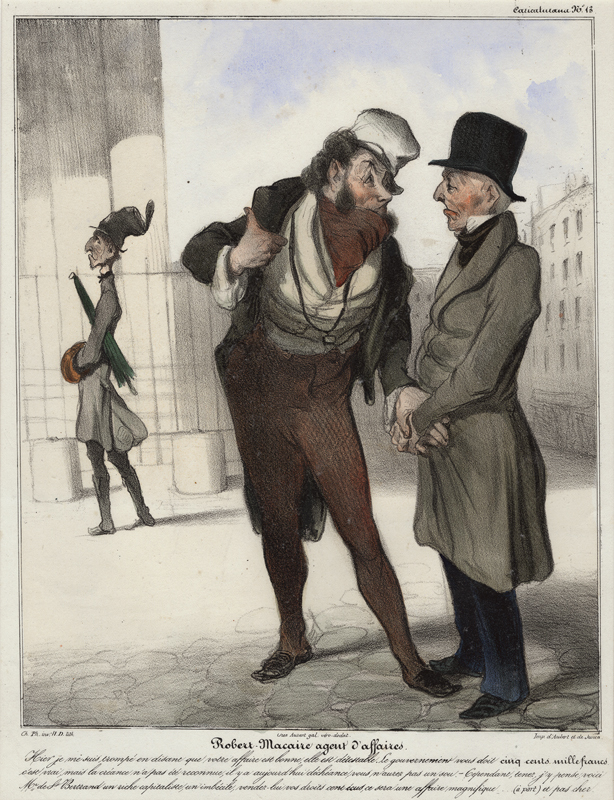 Robert Macaire Agent dAffaires by Honore Daumier