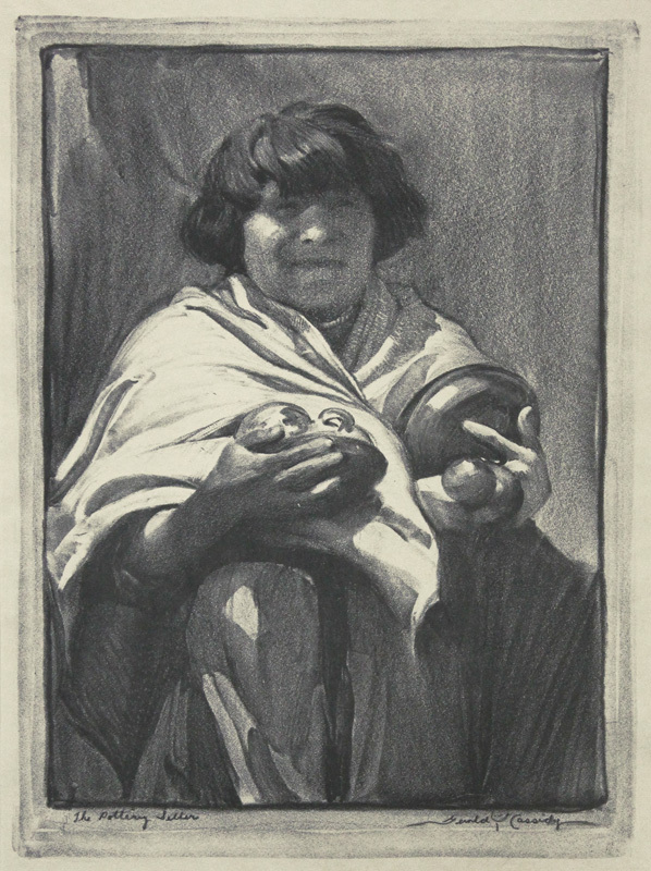 The Pottery Seller (New Mexico) by Gerald Cassidy