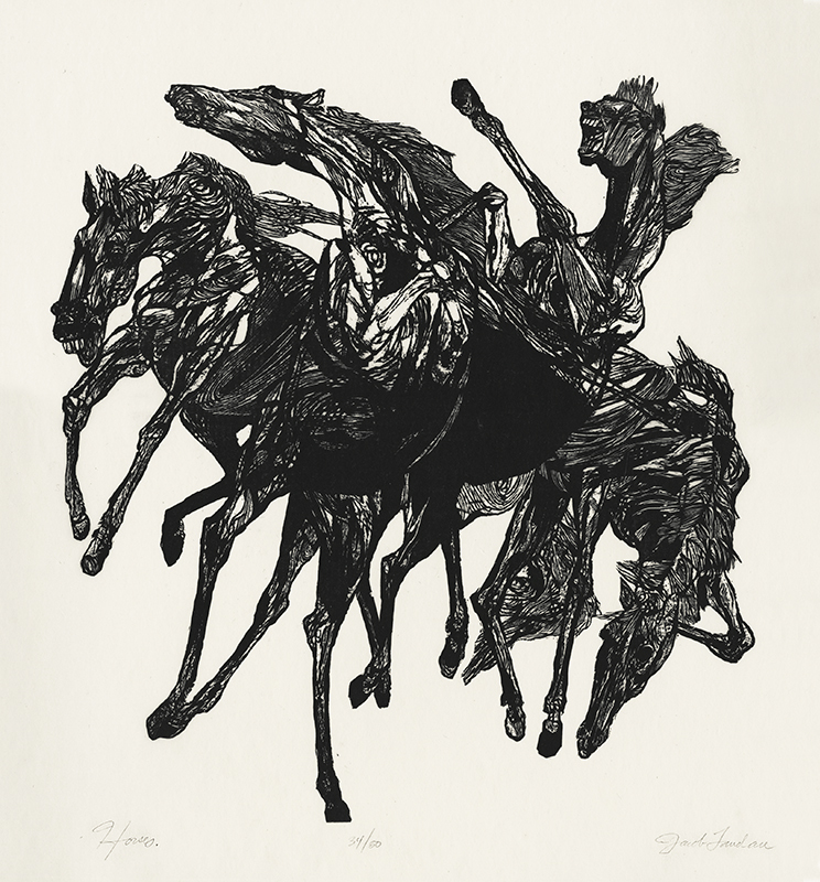 Horses (from the Animal Series) by Jacob Landau | Annex Galleries Fine  Prints