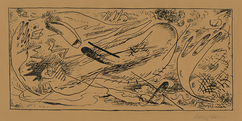 Untitled (surreal composition) by Rudolf Bauer