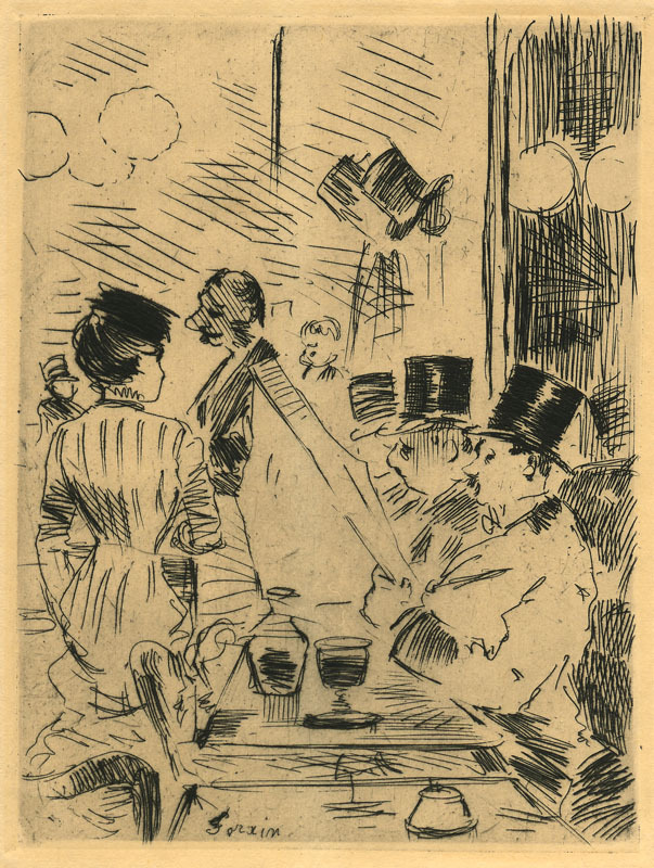 Le Café de la Nouvelle Athènes by Jean-Louis Forain