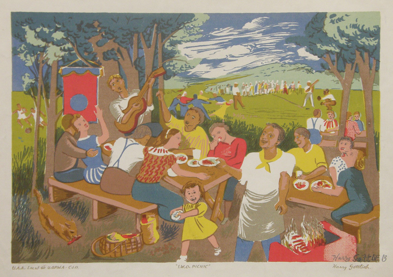 I.W.O Picnic by Harry Gottlieb