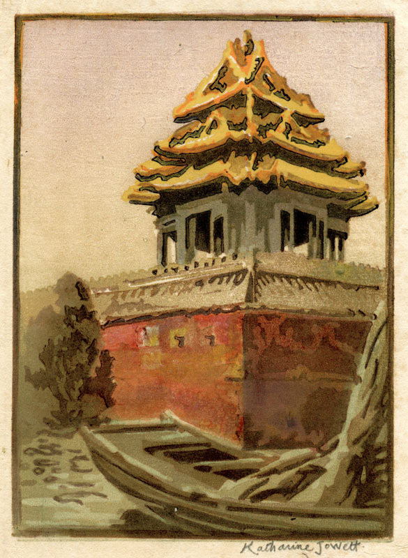 Corner of Forbidden City - Peking by Katharine Jowett