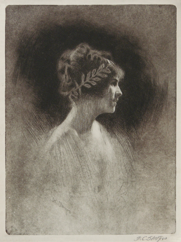 (portrait of a woman) by Dwight Case Sturges