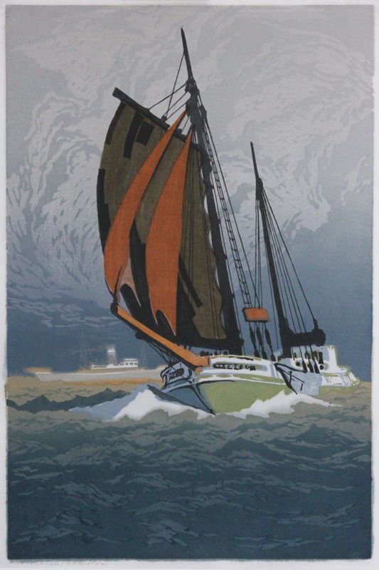 The Pilot Boat by Oscar Droege | Annex Galleries Fine Prints