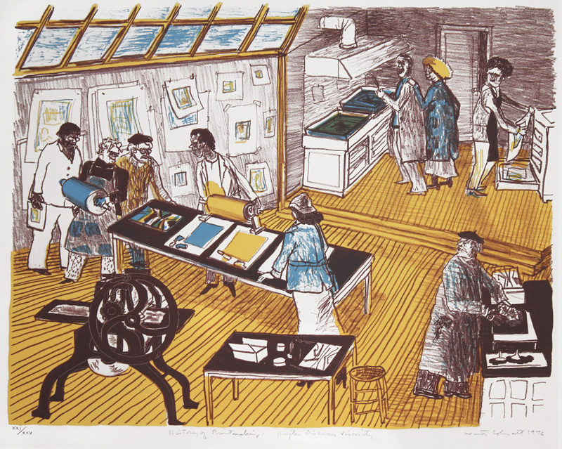 The History of Printmaking: Hayter Discovers Viscosity by Warrington Colescott