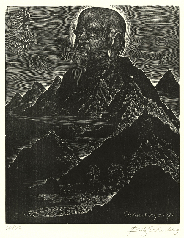 Lao-Tsu (from Homage, a portfolio of 12 portraits) by Fritz Eichenberg