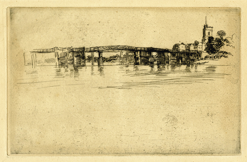 Little Putney Bridge by James Abbott McNeill Whistler