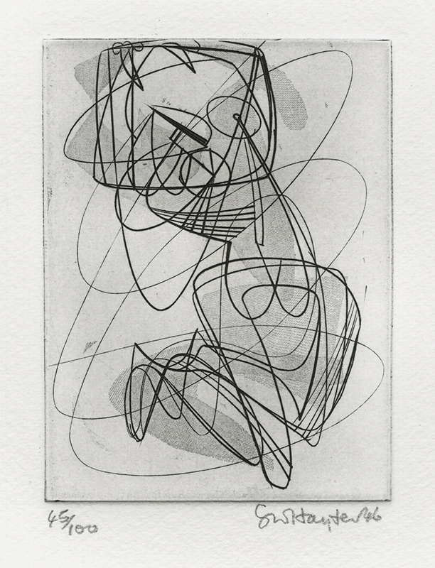 New Year Greeting Card 1949/1950 - from the Nine Engravings portfolio by Stanley William Hayter