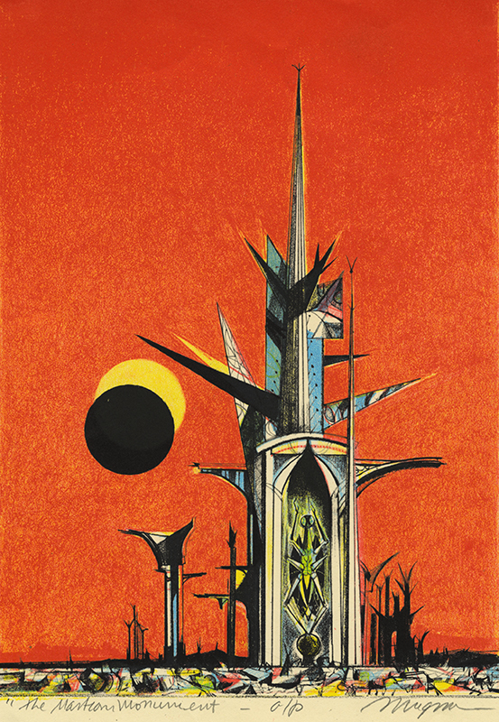 The Martian Monument (a.k.a. The Tower) - for Ray Bradburys The Martian Chronicles by Joseph Anthony Mugnaini