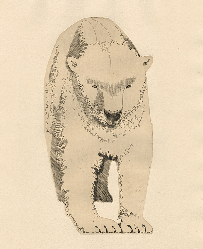 Ours - pl. XIV from Bestiaire portfolio by Abram Krol