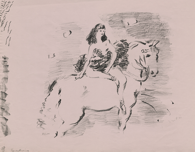 Cirque #12; or, Equestrienne - from Le Cirque portfolio by Marcel Vertes