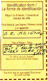 She was a liar but I believed every word she said (Who Loves Ya, Baby) (from Signs) by David R. Julienne