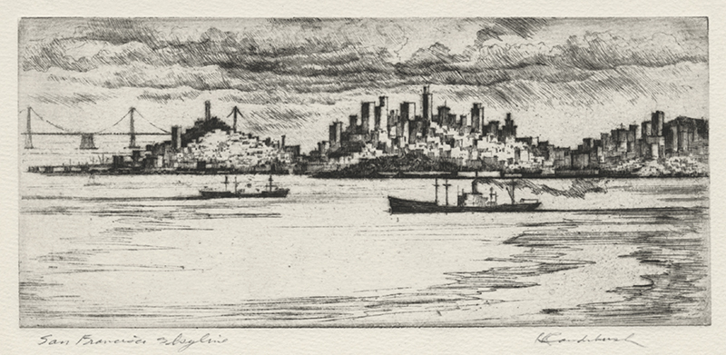 San Francisco Skyline by Harriet Gene Roudebush