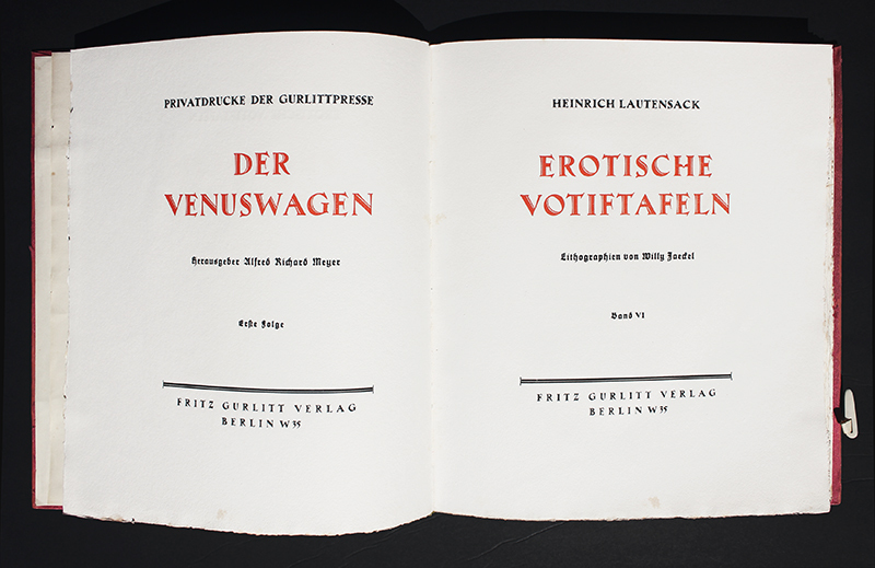 Der Venuswagen, Vol. VI - Heinrich Lautensack: Erotische Votiftafeln by Willi Jaeckel