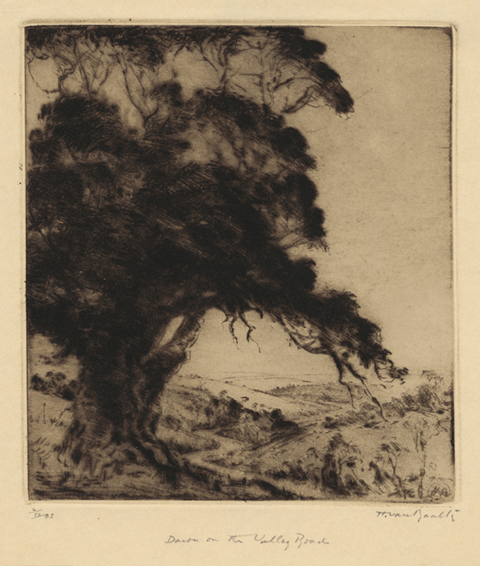 Dawn on the Valley Road by Henri Benedictus Van Raalte