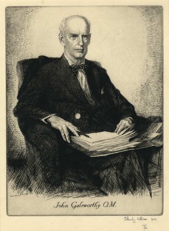 John Galsworthy O.M. by Edmund Joseph Sullivan