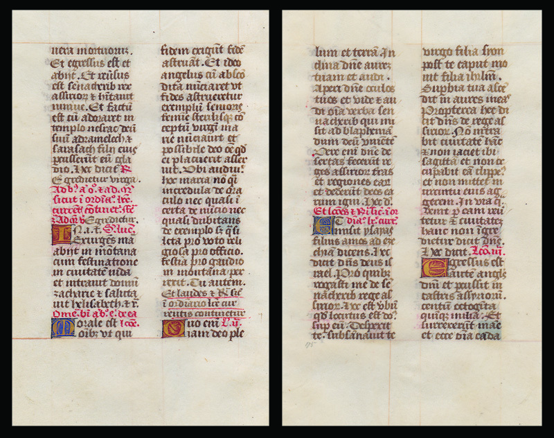 Illuminated Breviary manuscript leaf, from Uxanne by Unidentified ...