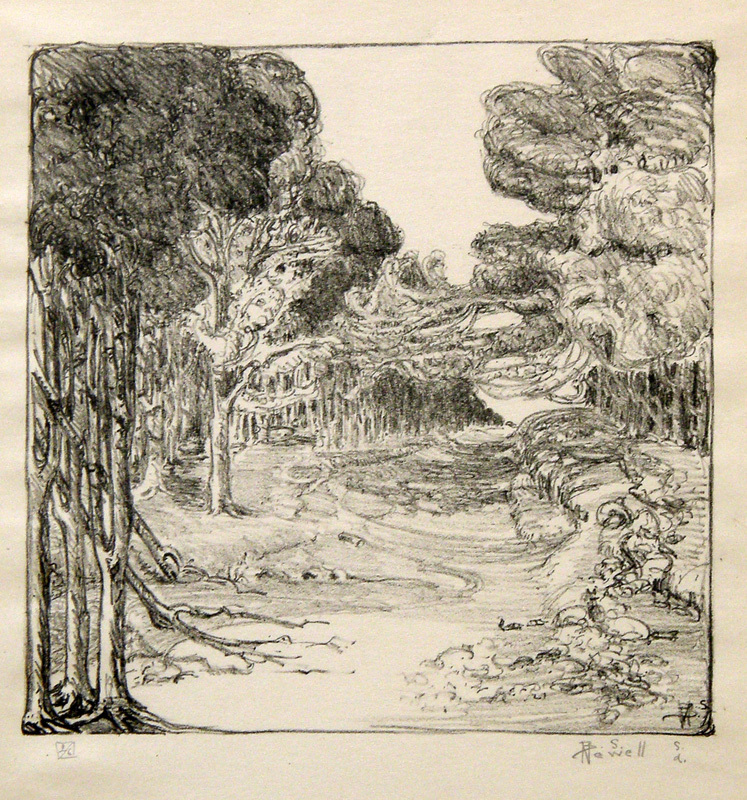 Untitled (French landscape) by Bertha Stafford Newell