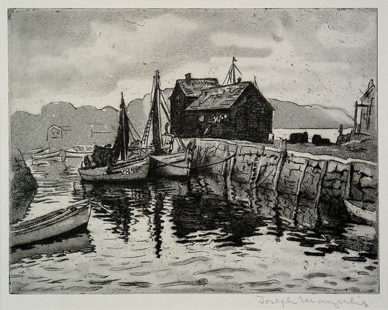 (New England Fishing Village) by Joseph Margulies