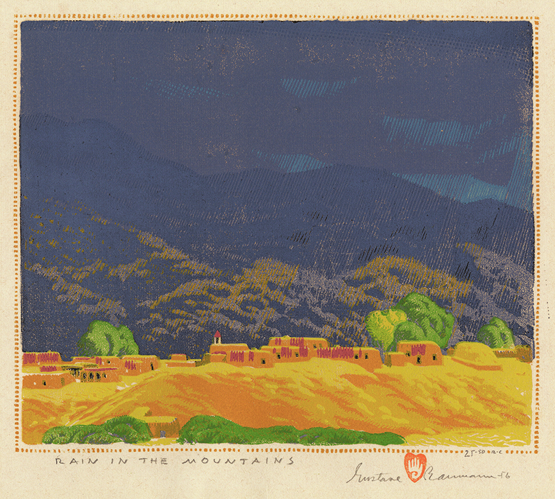 Rain in the Mountains by Gustave Baumann