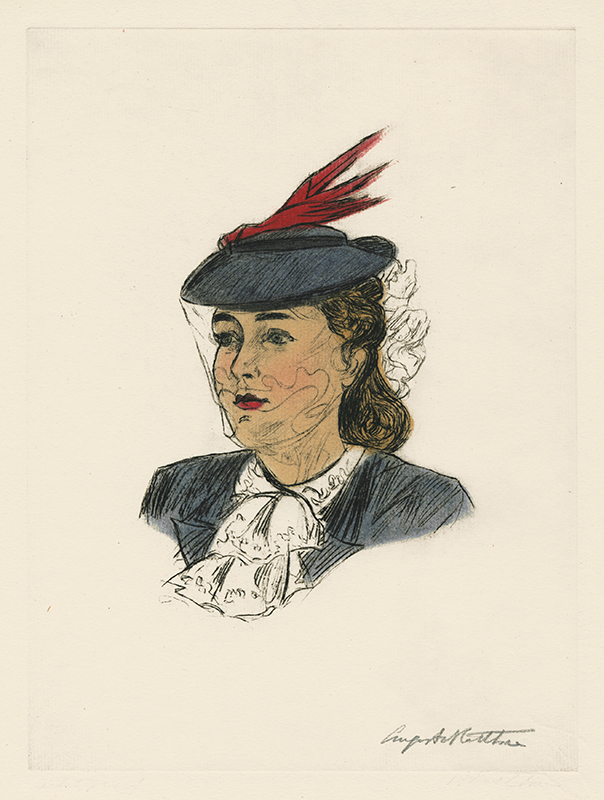 Portrait of Frances Lloyd by Augusta Payne Rathbone