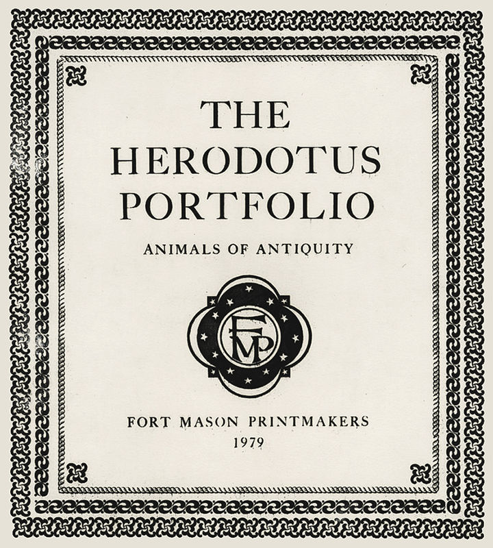 The Herodotus Portfolio - Animals of Antiquity by The Fort Mason Printmakers