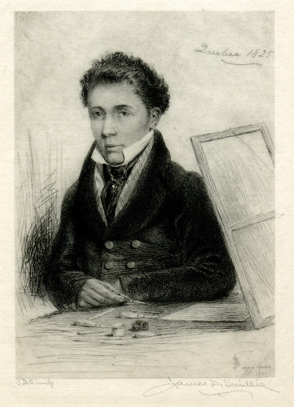 Portrait of James Smillie, 1825 by James David Smillie