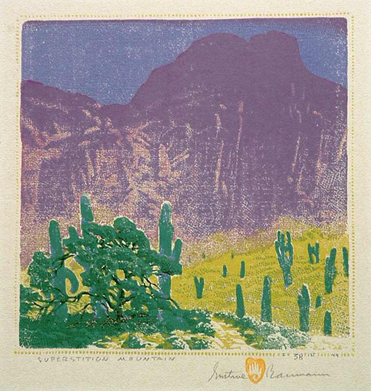 Superstition Mountain by Gustave Baumann