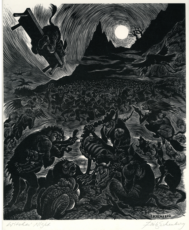 Witches' Night by Fritz Eichenberg | Annex Galleries Fine Prints