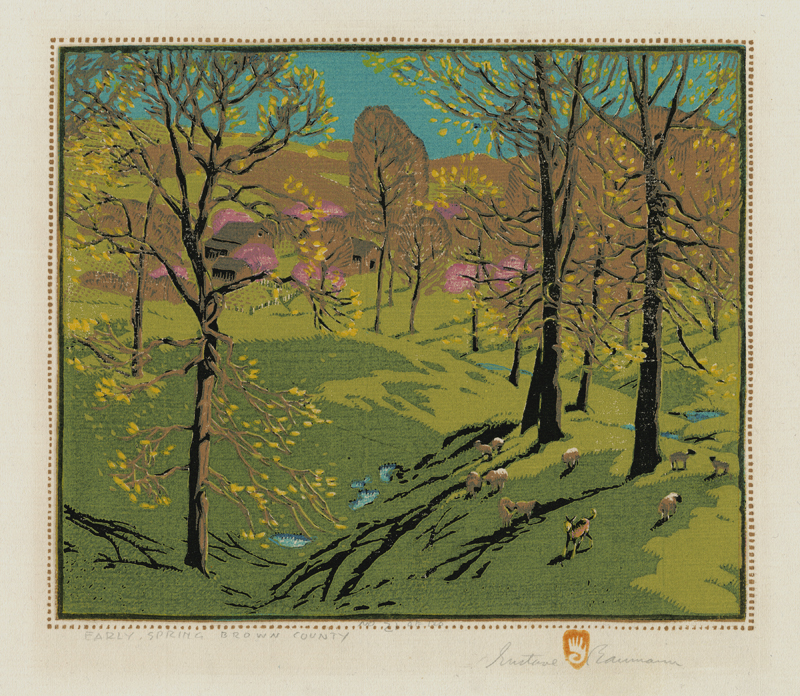 Early Spring Brown County by Gustave Baumann