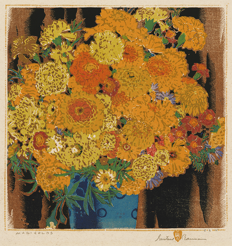 Marigolds by Gustave Baumann