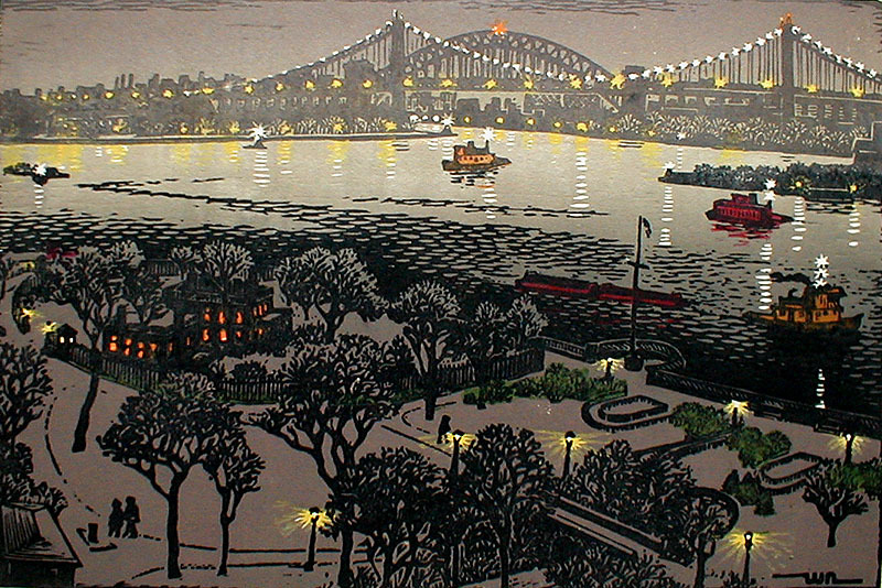 Hell Gate At Night by Woldemar Neufeld