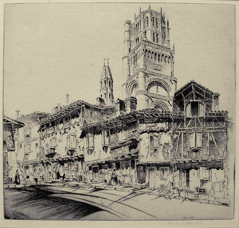 Albi   (aka: The Cathedral of Ste. Cecile) by John Taylor Arms