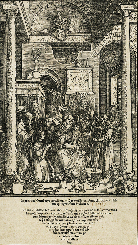 Life of the Virgin: Glorification of the Virgin and Child by Saints and Angels by Albrecht Durer