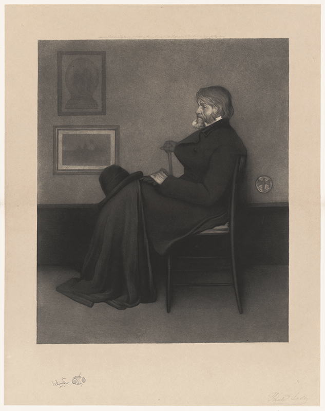 Arrangement in Gray and Black, No 2 - Portrait of Thomas Carlyle, after JAM Whistler. by Richard Josey