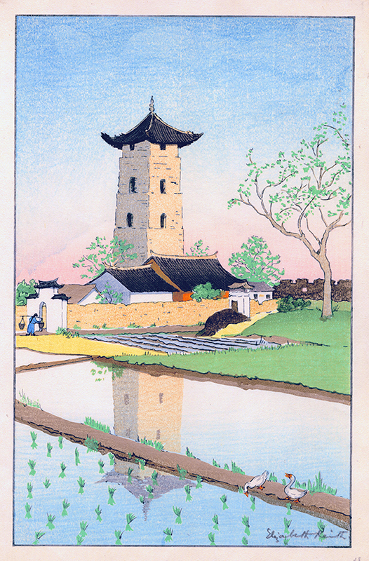 Bell Tower, Soochow, China by Elizabeth Keith