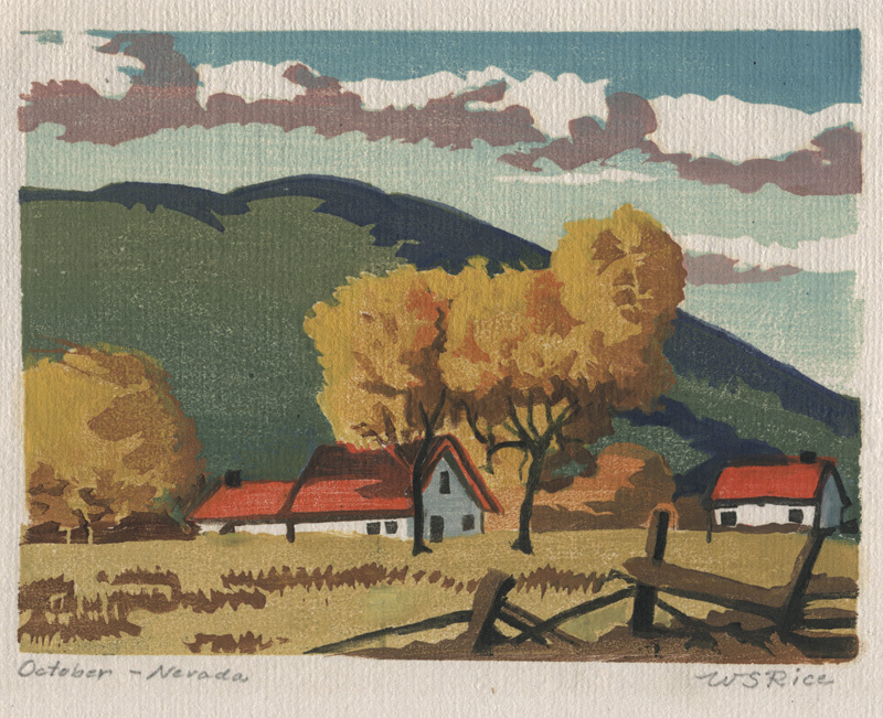 October - Nevada by William Seltzer Rice