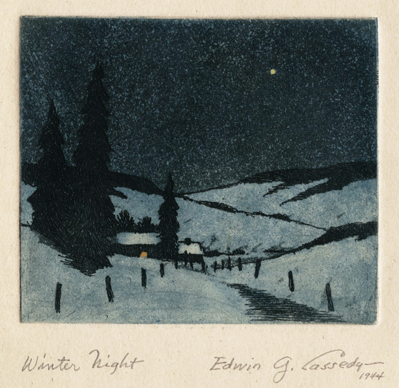 Winter Night by Edwin G. Cassedy