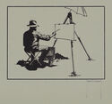 Untitled (Painter at easel) by Andre Chavez
